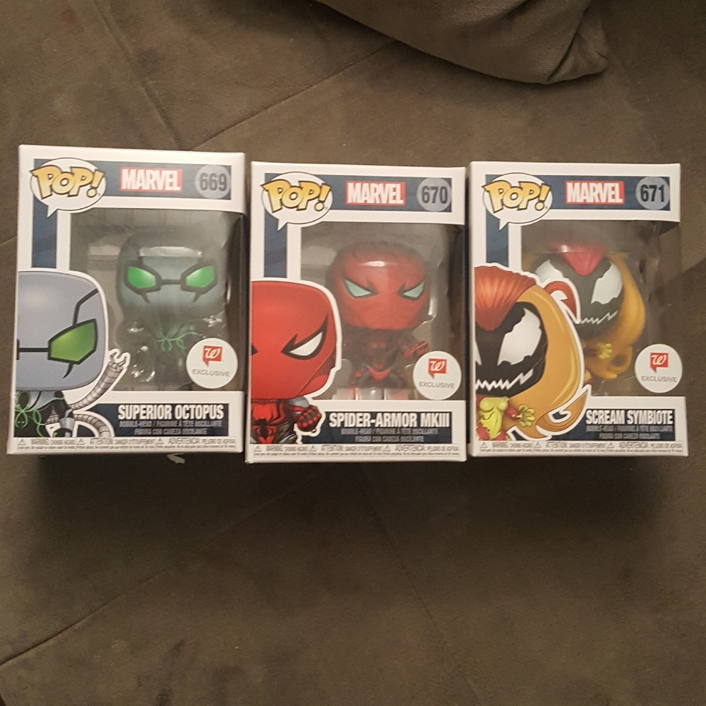 Marvel Funko Pop! #669 #670 #671 Qty 3